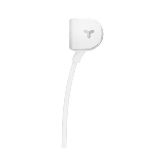 Y20 - White - An in-ear headphone shaped to fit any ear - Back image number null