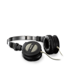 K404 - Black - Folding mini stereo headphones with superior sound quality and portability - Hero