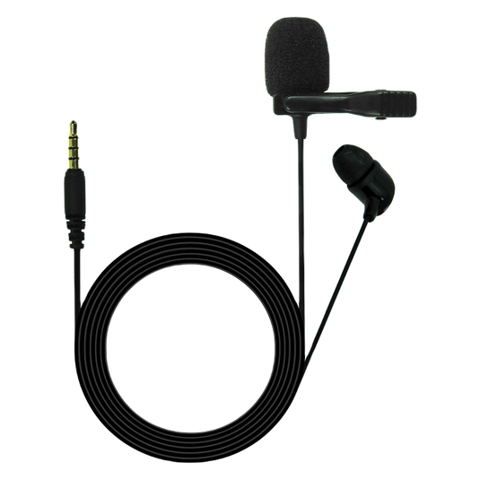JBLCSLM20 - Black - Lavalier Microphone with Earphone - Hero image number null