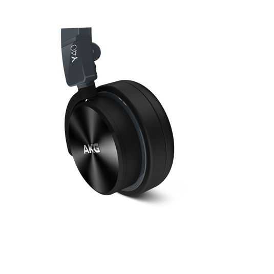 Y40 - Black - High-performance foldable headphones with universal in-line microphone and remote - Detailshot 1 image number null