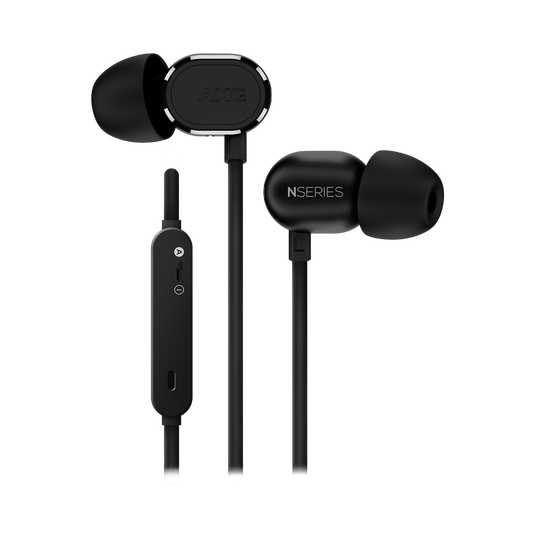N20U - Black - Reference class in-ear headphones with universal 3 button remote. - Hero image number null