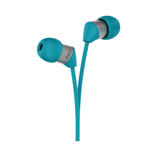 Y23U - Teal - The smallest in-ear headphones with universal remote and microphone - Detailshot 1 image number null