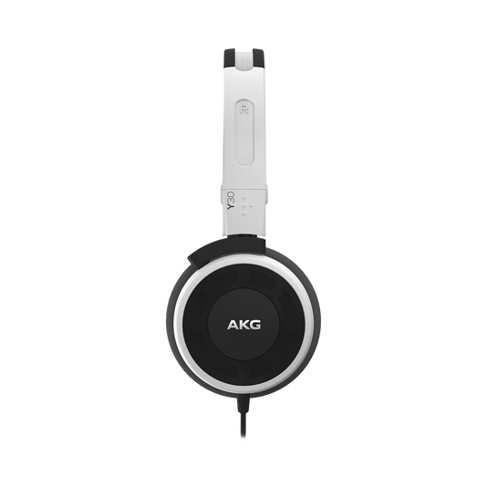 Y 30 - White - Stylish, uncomplicated, foldable headphones with 1 button universal remote/mic - Detailshot 1 image number null
