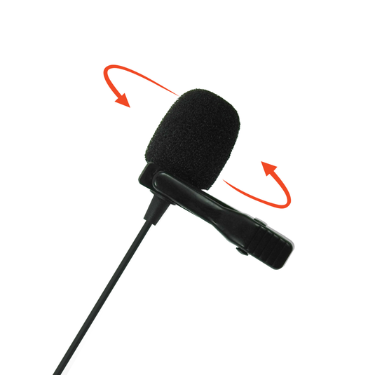 JBLCSLM20 - Black - Lavalier Microphone with Earphone - Detailshot 2 image number null