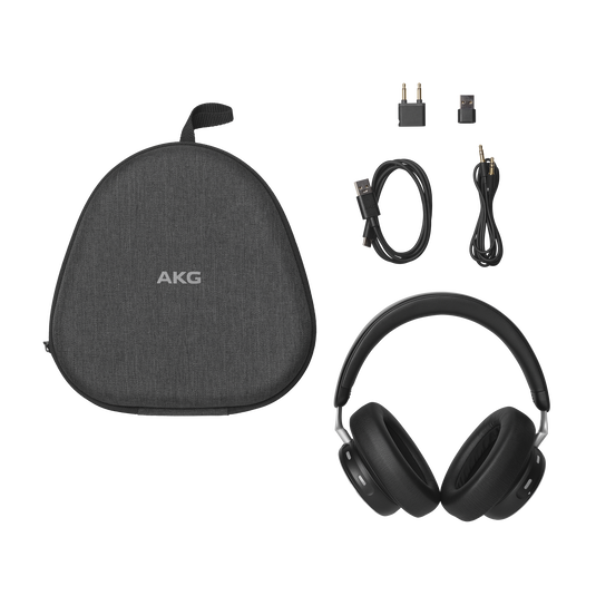 AKG N9 Hybrid - Black - Wireless over-ear noise cancelling headphones - Detailshot 6 image number null